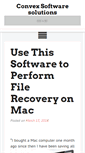 Mobile Screenshot of convexsoftware.com